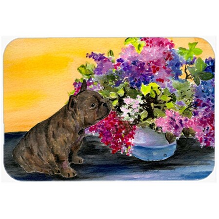 Carolines Treasures 12 x 15 in. French Bulldog Glass Cutting Board- Large SS8536LCB