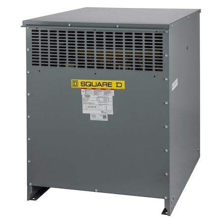 Schneider Electric Dry Type Power Distribution Transformer, 112.5 kVA, 2, 120V AC, 208V AC Wye EXN112T65H