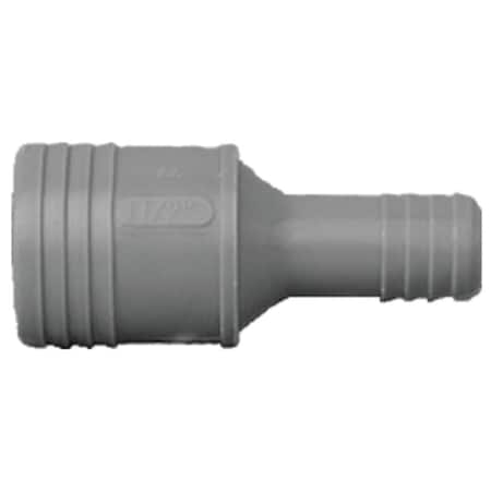 Boshart 3/4'' x 1/2'' Reducing Polypropylene Insert Coupling UPPRC-0705