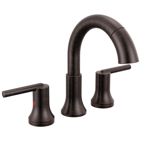 Delta Trinsic Two Handle Widespread Pull Down Bathroom Faucet In Venetian Bronze 3559-RBPD-DST