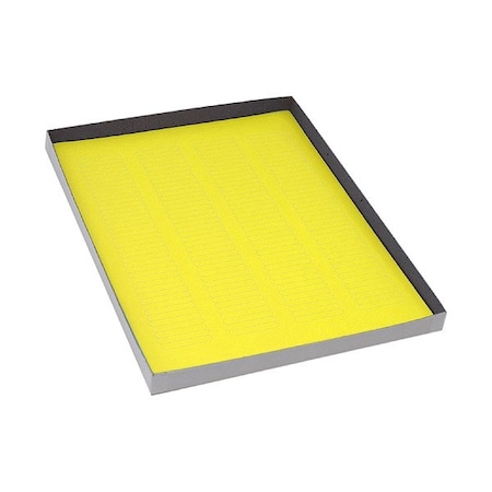 Zoro Select Cyro Label, Yellow, Polypropylene, PK20 GRAING-C69