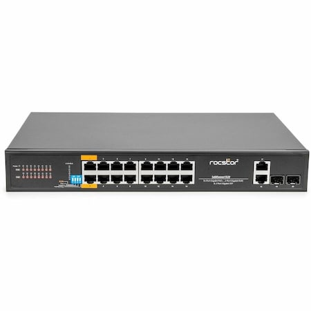 Rocstor SOLIDCONNECT SC20 16-PORT POE+ GIGABIT U Y10S007-B1