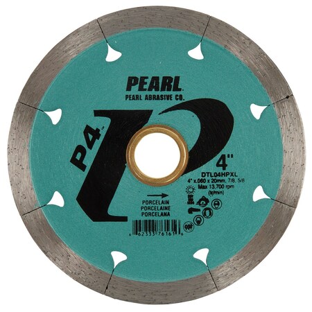 Pearl P4 Porcelain Blade 4 in. 5/8 in.-7/8 in. Arbor DTL04HPXL