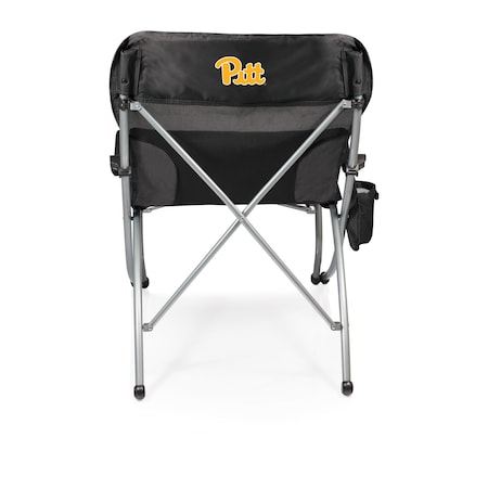 Picnic Time Family Of Brands NCAA Pittsburgh Panthers PT-XL Heavy Duty Camping Chair - XL Beach Chair - 400 lb Capacity, Black 793-00-175-504-0