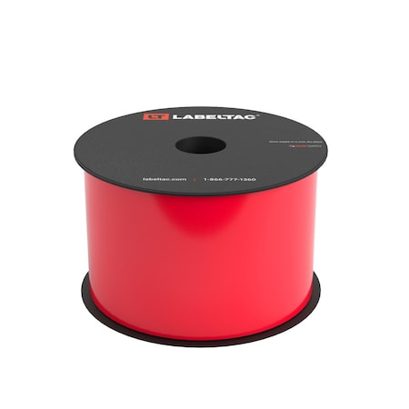 Labeltac LabelTac 4 and Pro Model High Performance 10-Year Vinyl Supply 3in x 150ft, Red LT304HP