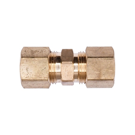 Auveco Brass Compression Union 3/8in Tube Size, 5PK 154
