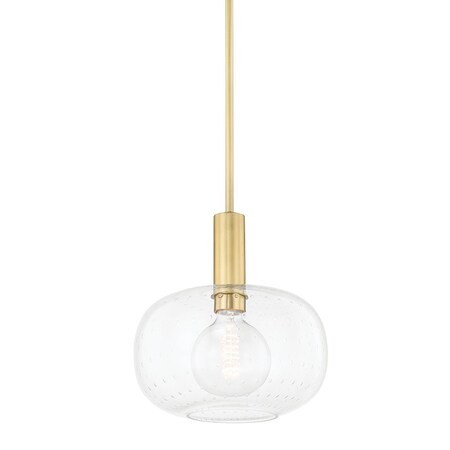 Mitzi Harlow 1 Light Pendant 15 In. Aged Brass H403701-AGB