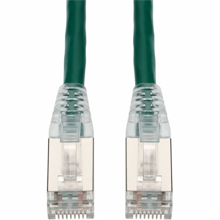 Add-On 60FT GREEN CAT6 STP PVC ETHERNET CABLE SNAGLESS EASY CLEAR BOOT RJ-45 M/M ADD-60FCAT6S-GN