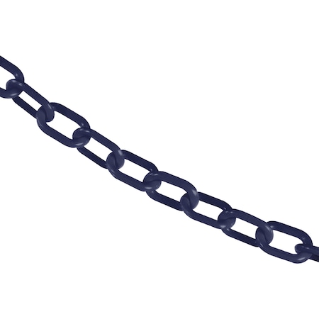 Mr. Chain 1" x 50' Cobalt Blue Plastic Safety Chain 10066-50