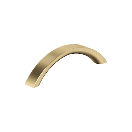 Amerock Parabolic 3-3/4 inch (96mm) Center-to-Center Champagne Bronze Cabinet Pull, 10PK 10VMP37346CZ