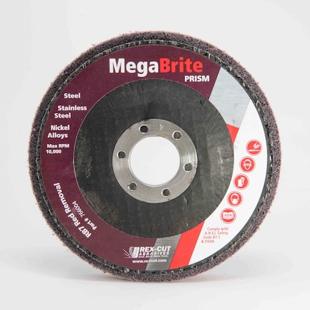 Megabrite PRISM RED Surface Conditioning Disc 5 X 766053