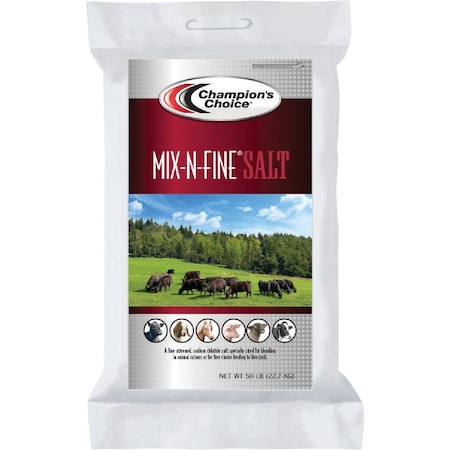 Champions Choice Mix-N-Fine 50 Lb. 100% Purity Salt 100012682