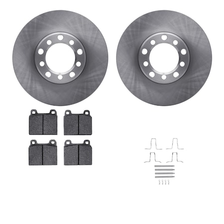 Dynamic Friction Co DFC Brake Rotor with 5000 Brake Pads and Hardware Kit 6512-63161