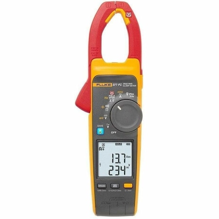 Fluke Digital Clamp Meter, Backlit LCD, 1,000 A A, 1.3 in (33 mm) Jaw Capacity Fluke-377 FC