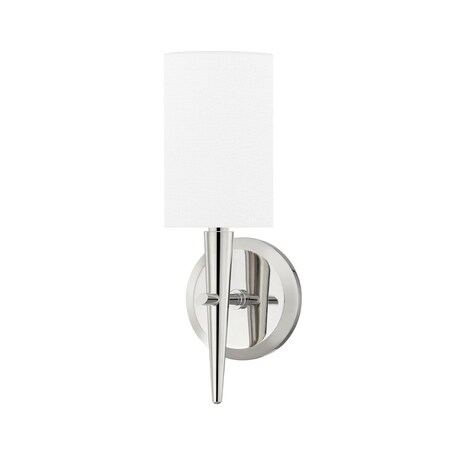 Hudson Valley Lighting Kirkwood 1 Light Wall Sconce 4.75 In. Polished Nickel 6951-PN