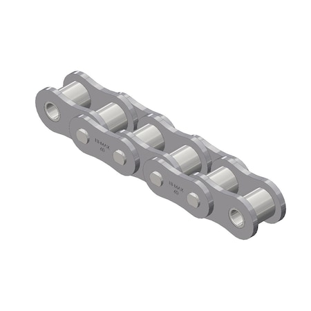 Senqcia Hi-Max Riveted Standard Roller chain, 50 ft OAL, 3/4 P, 0.469 Dia x 1/2 in W Roller 60HMR50