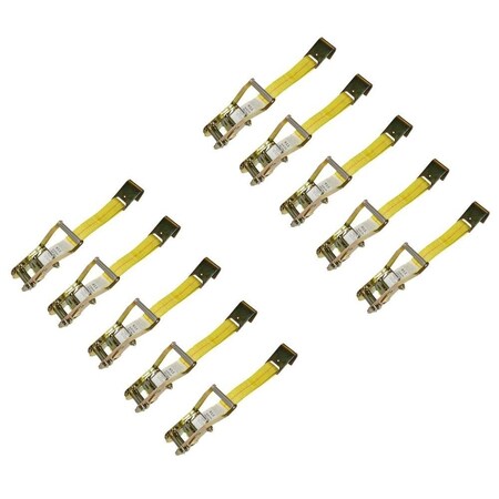 Mytee Products (10 Pack) 2in Ratchet w/ Flat Hook (No Strap), 10PK RB2x10