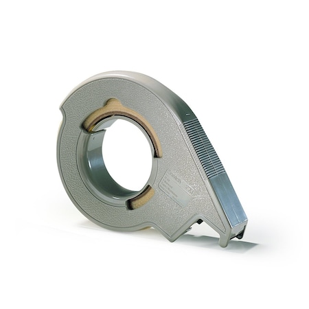 Scotch Strapping Tape Dispenser, 1 in Max. Tape Width, 3 in Tape Core Dia., Pistol, Plastic, Gray H12