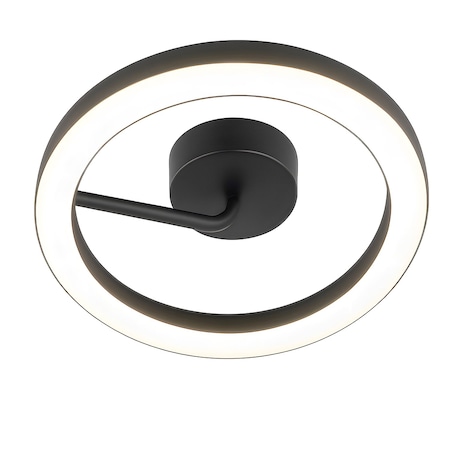 Afx One 18in LED Flush Mount - Black ONEF18LAJUDBK