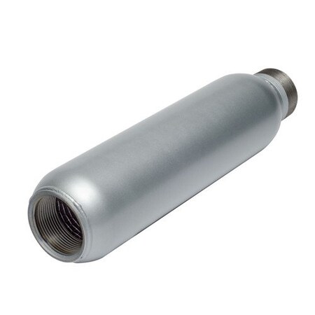 Gast Regenerative Blower Silencer, Screw On, 2 1/2 in NPT, 17.44 in Overall Length AJ121G