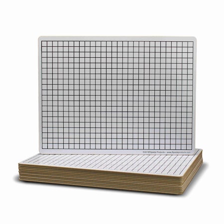 Flipside 9 x 12 Two Sided 3/8" Squares Grid Board 12 Pack 32159