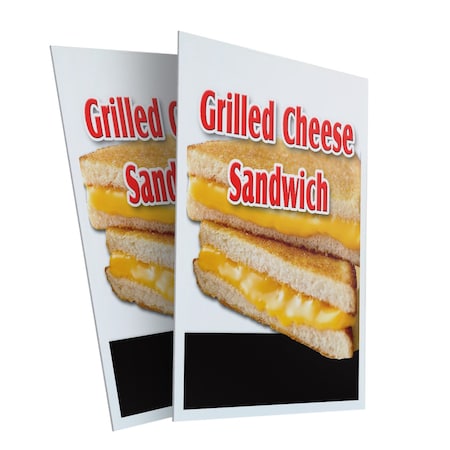 Signmission Grilled Cheese Sandwich, Plastic Signs Only 24 Inch x 36 Inch, Corrugated Plastic, 2PK CSB-2436-2PACK-Grilled Cheese Sandwich