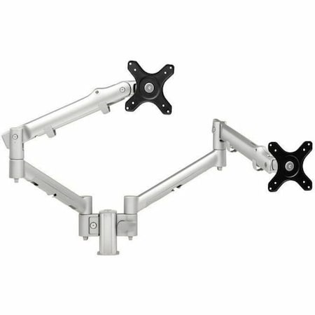Atdec dynamic display mount for dual monitors, landscape-to-portrait rotation, flat displays to AWMS-2-D13-F-S