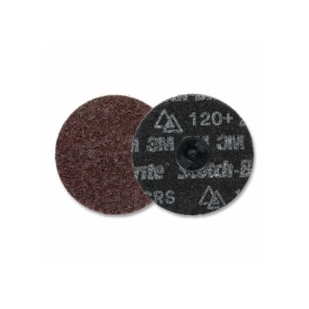 Scotch-Brite Roloc, Precision Surface Conditioning Disc, Heavy Duty, 4 in dia, TR, Coarse, 120 Grit, 15000, 100PK 405-068060-67191