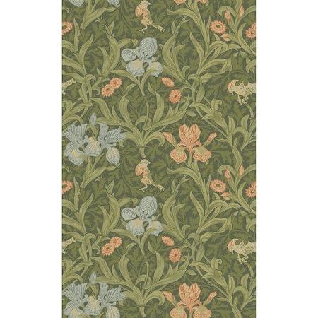 A-Street Prints Iris Green Wild Gardens Wallpaper 4171-82050