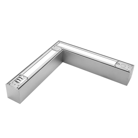 Keystone Linear Arch Fixture with Direct & Indirect Lighting | L | Power and Color Selectable| Silver | 0-10V KT-LALED25PS-LA-8CSF-VDIM-S