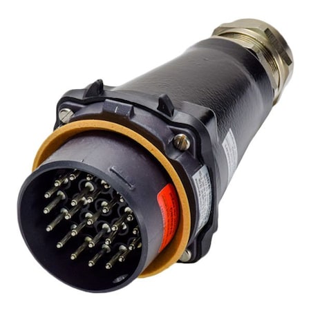 Meltric DXN25c PLUG METAL BLACK SIZE 3 IP 66/67 24P+G 10 A 440 VAC 50/60 Hz M32 .500-.830" 36D100232M