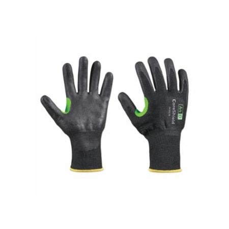 Honeywell CoreShield, A4/D Coated Cut Resistant Gloves, 9/L, HPPE/Basalt, Nitrile Micro-Foam, 13 ga, Black 582-24-0513B/9L
