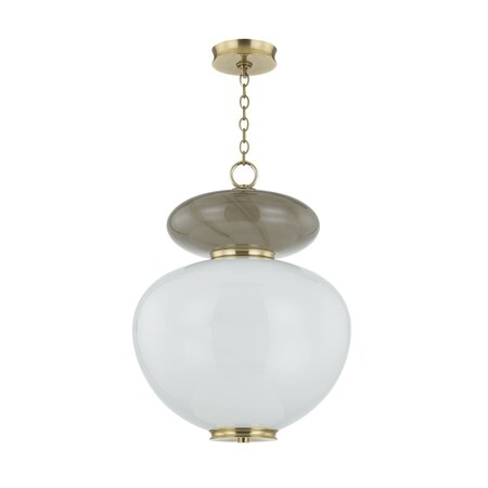 Corbett Lighting Syros 19.25 Integrated LED Pendant in Vintage Brass 498-19-VB
