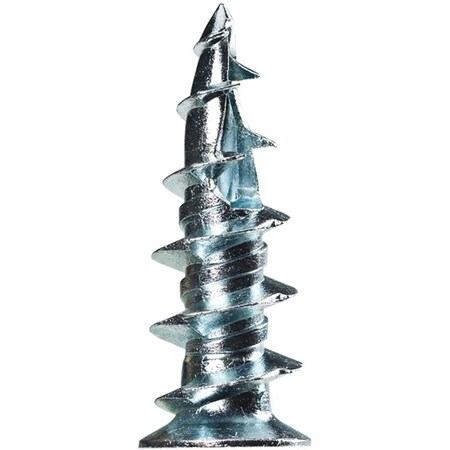 Cobra Anchors Hollow Wall Anchor, Zinc, 63 lb, 10/PK, 10PK 042R