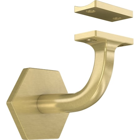 National Hardware Powell 3'' Brushed Gold Handrail Bracket N830-534