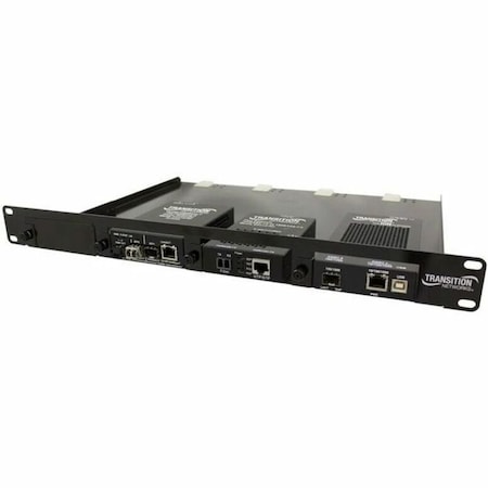 Transition Networks 19 4-SLOT MEDIA CONVERTER RACK MOUNT SHELF RMS19-SA4-02