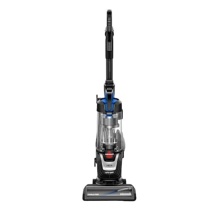 Bissell CLEANVIEW Upright Vacuum Cleaner, Washable Filter, 25 ft L Cord, Black with Cobalt Blue 3832