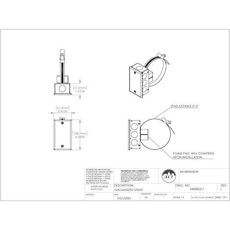 Aci 10k Strap Sensor w/ Galvanized Box A/10K-E1-S-GD