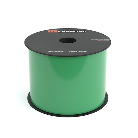 Labeltac LabelTac 4 and Pro Model High Performance 10-Year Vinyl Supply 3.5in x 150ft, Green LT3505HP