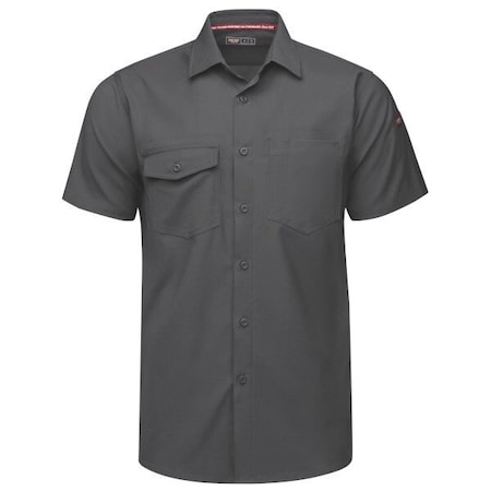 Red Kap Men's Work Shirt, Dark Gray, XL TSM2CN