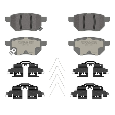 Wagner Brake OEX Rear Disc Brake Pad Set Premium Ceramic,  OEX1423