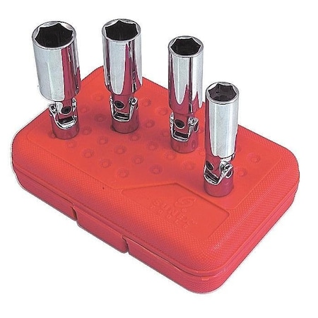 Sunex 3/8" Drive Socket Hex Bit Set, 4 pcs 8844