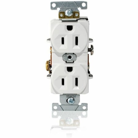 Leviton Dup Rec 15A 125V Self-Gr Wht L5262-W