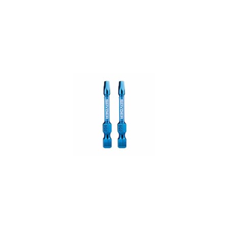 Sm Products SQ2 Square Impact Driver Bits, 2 In., 2-Pk. 19049