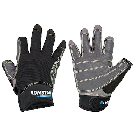 Ronstan Sticky Race Gloves - 3-Finger - Black - XXL CL740XXL