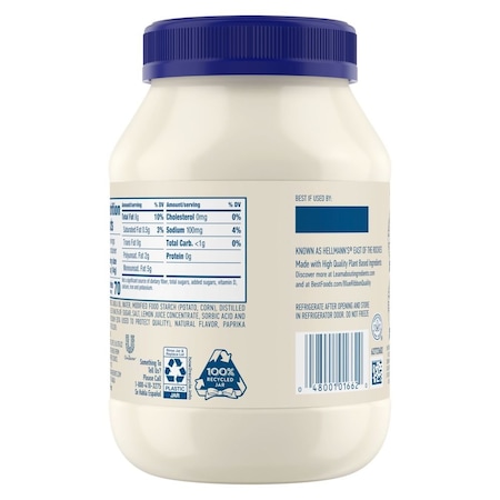 Best Foods Plant Based Mayonnaise, 30 Fluid Ounce, 6PK 62728241