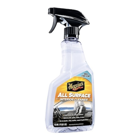 Meguiars All Surface Interior Cleaner, 16 oz Bottle, Liquid, Citrus G240616