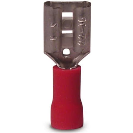 Acoustic 10-141F Female Disconnect, Red AC2670221