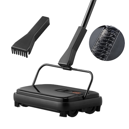 Vevor Carpet Sweeper Floor Sweeper Manual 7.87 in Sweeping Paths Non Electric FD-13