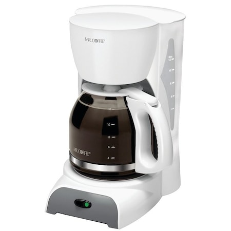 Mr. Coffee Mr. Coffee SK12-RB Classic Coffee Maker, 12 Cups Capacity, 900 W, White SK12-RB